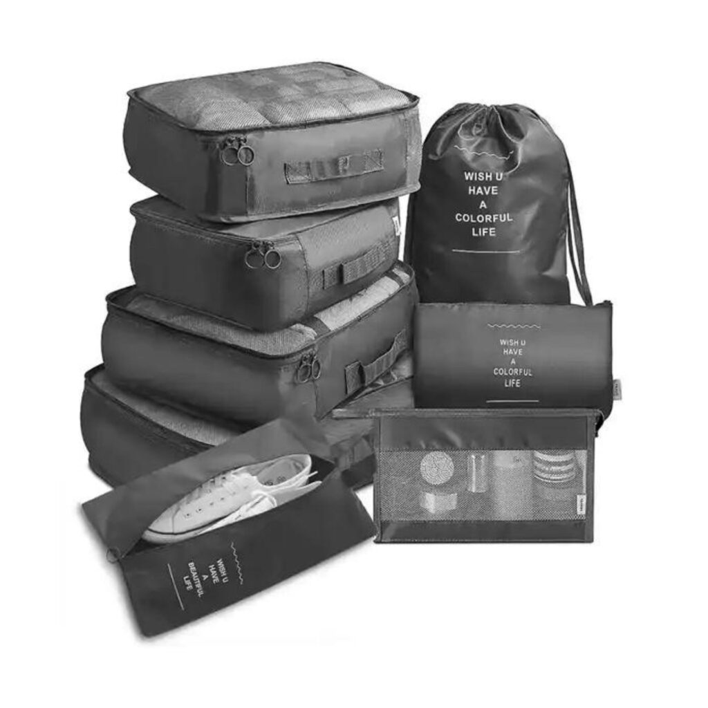 8Pcs Suitcase Storage Organizer - Travel Essentials
