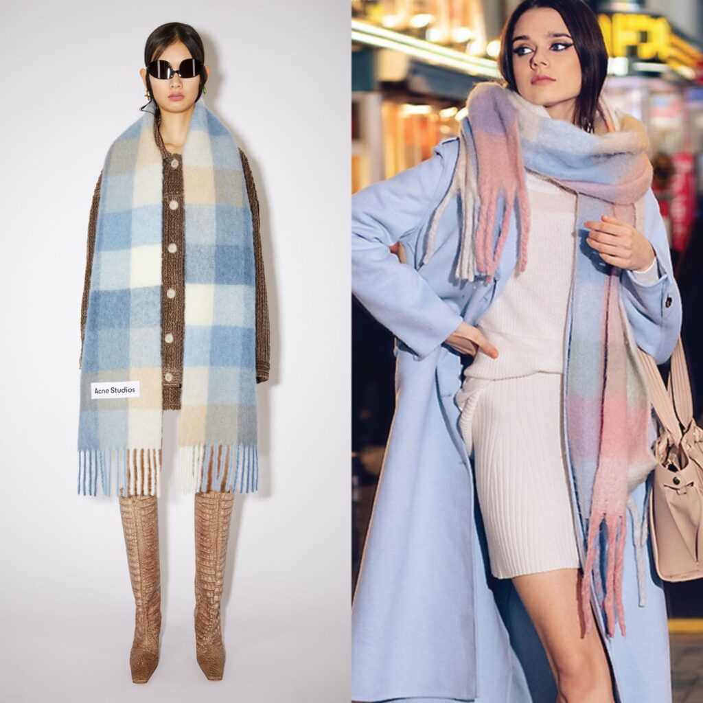 Belle&Bloom Vail Checked Scarf - Oversized Scarf