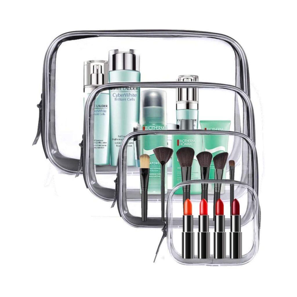 Meowoo Clear Cosmetic Bag - travel beauty case