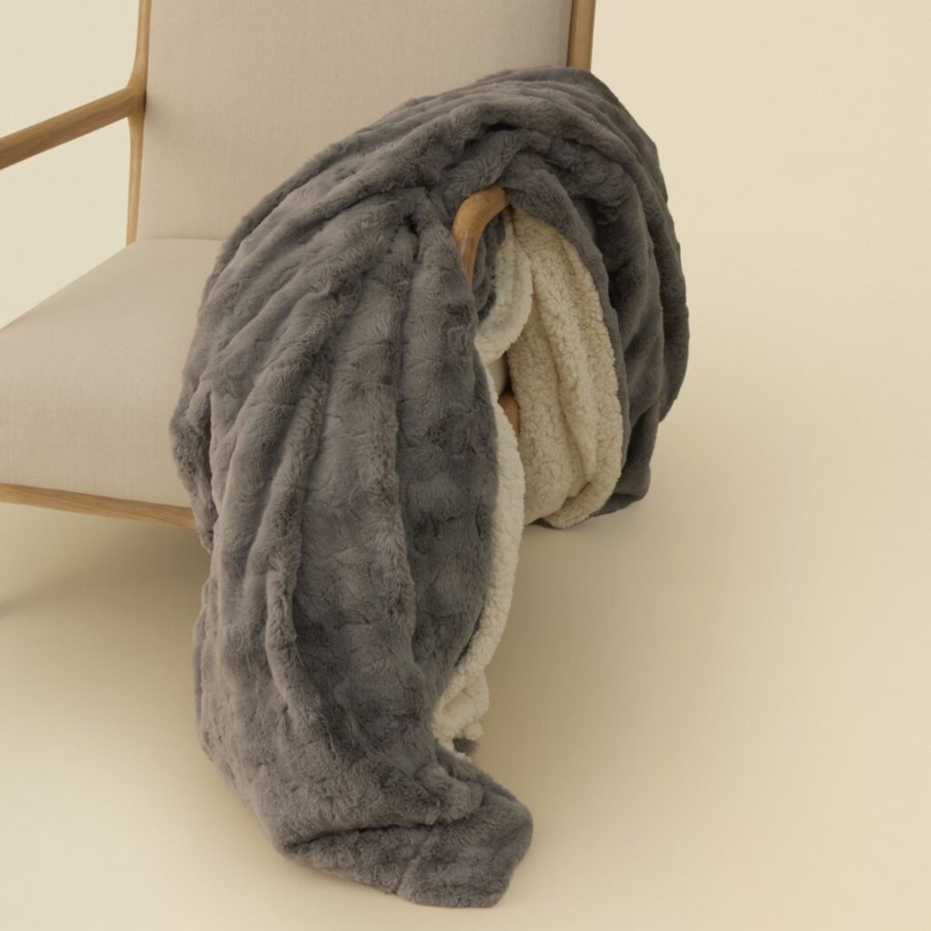Openook Faux Fur Sherpa Queen Blanket - warm blankets