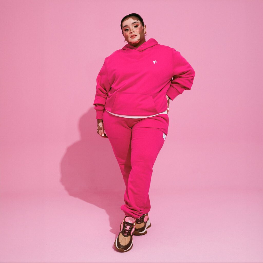 barbie rollie pink hoodie