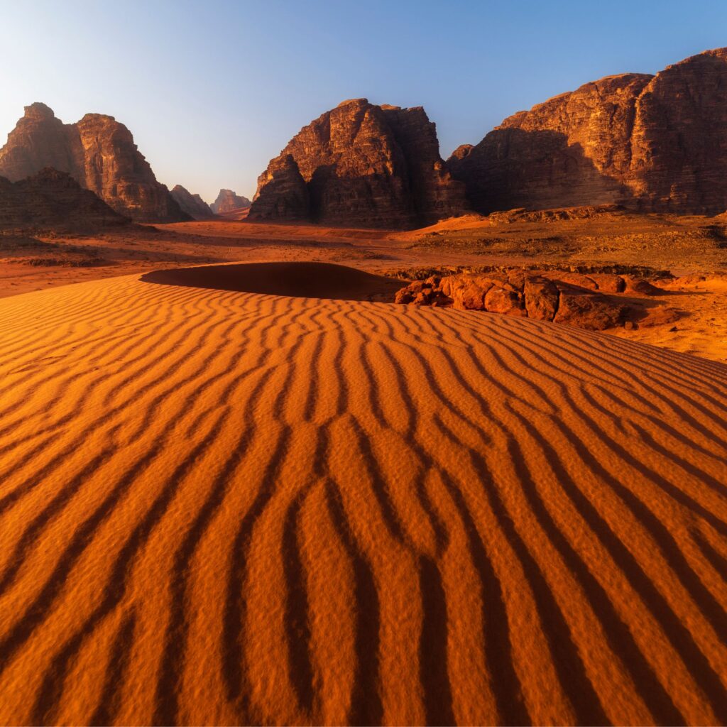 Rush Australia locations: Wadi Rum Desert