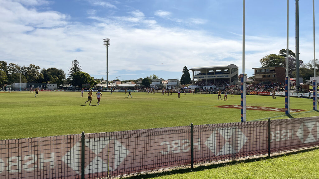 AFL field where AFLW teams Swans and Hawthorn Played